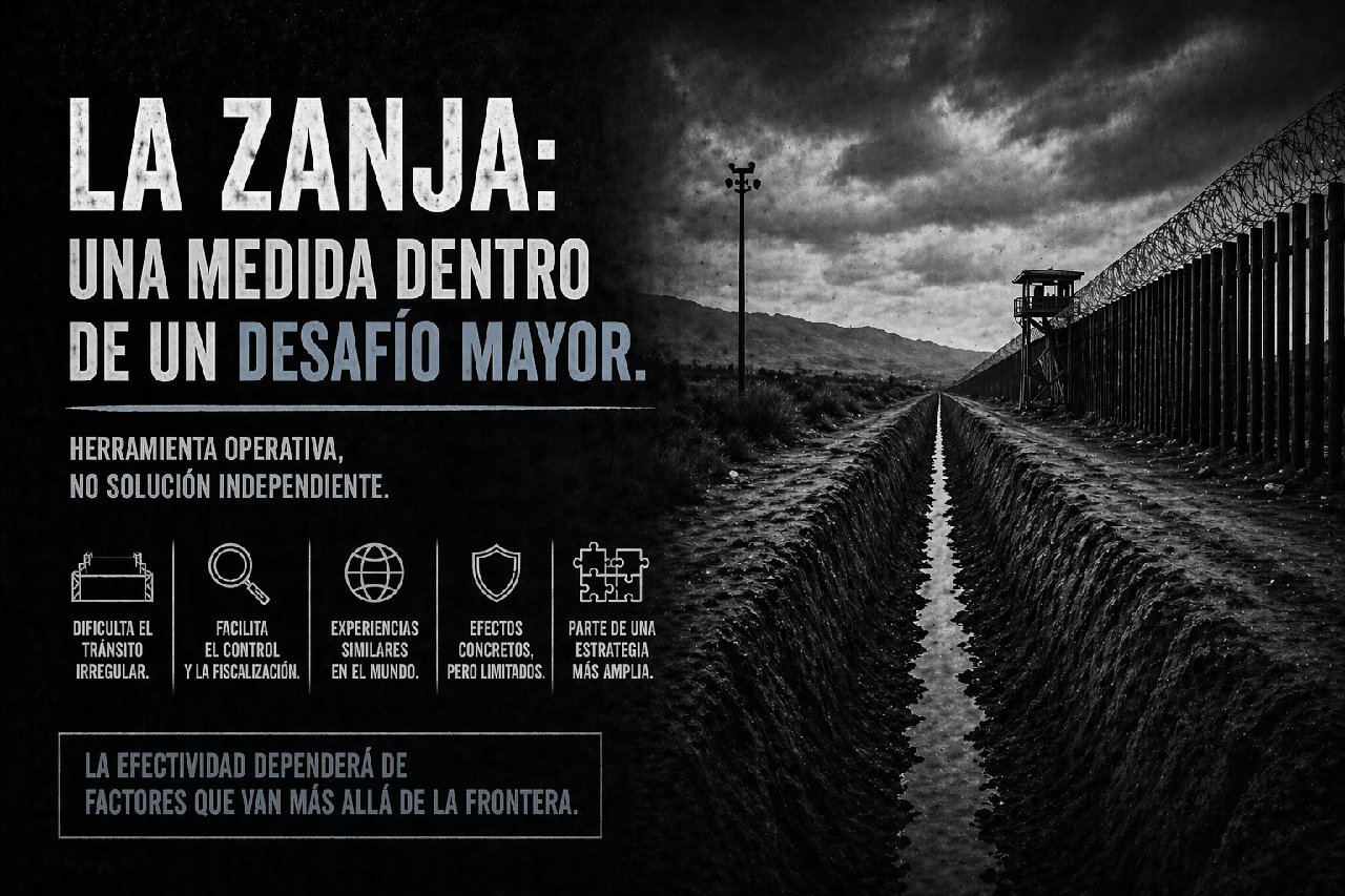 Zanjas en la frontera: control operativo y límites de la medida